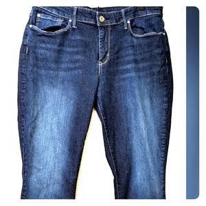 Levi Dark Wash Jeans Modern Slim 14S - W32 L30